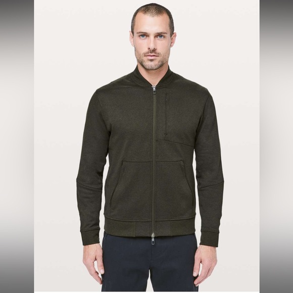 lululemon athletica Other - Lululemon City Sweat Green Bomber Jacket